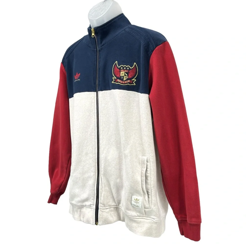Adidas Skateboarding x‎ Primitive | Men’s XL | Zip-Up Red Blue Cream Jacket